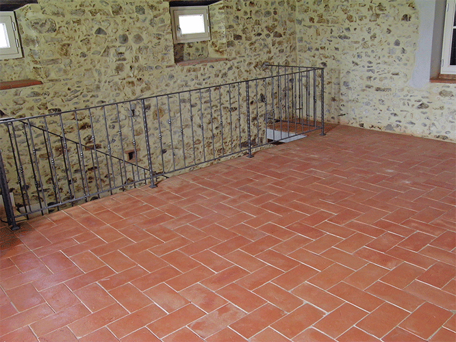 natural clay flooring